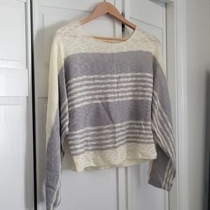 Light Gray Striped Top